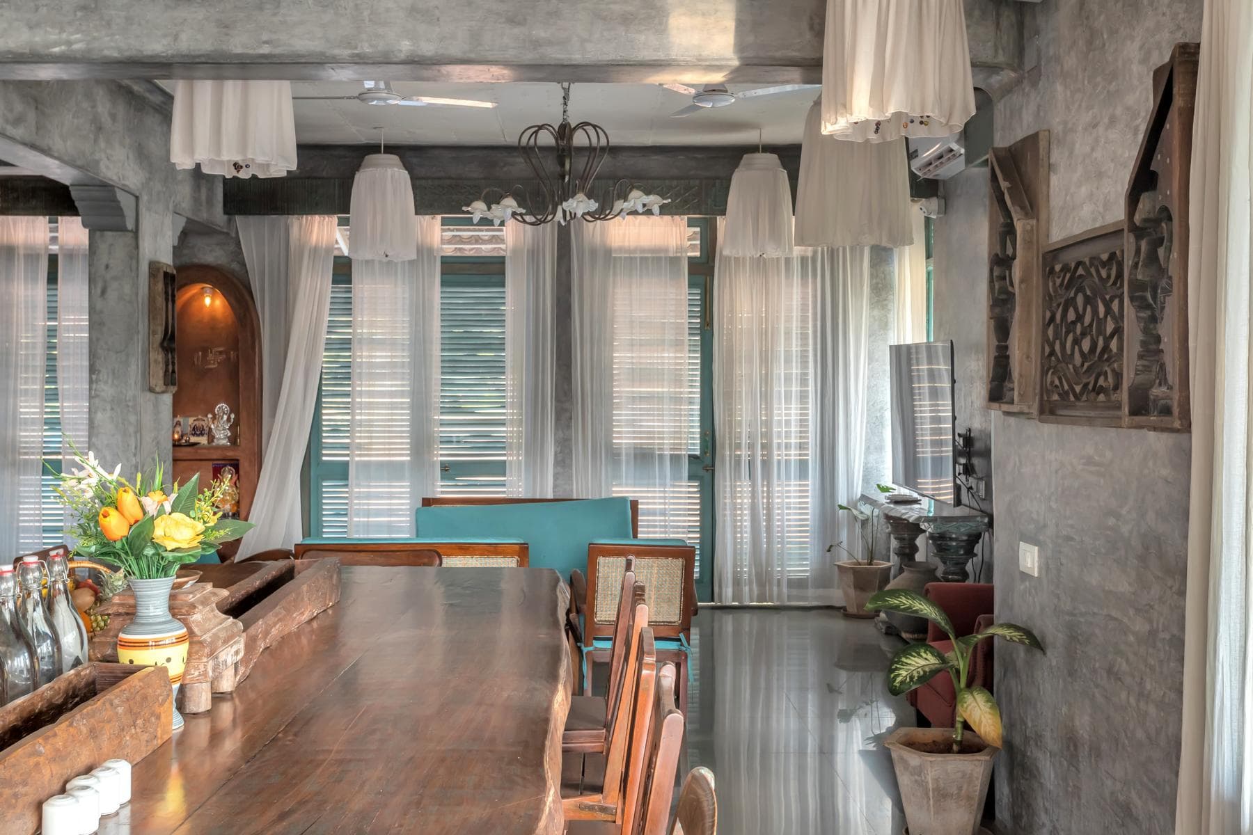 The Nine 9 BHK luxury villa interior in Siolim, North Goa