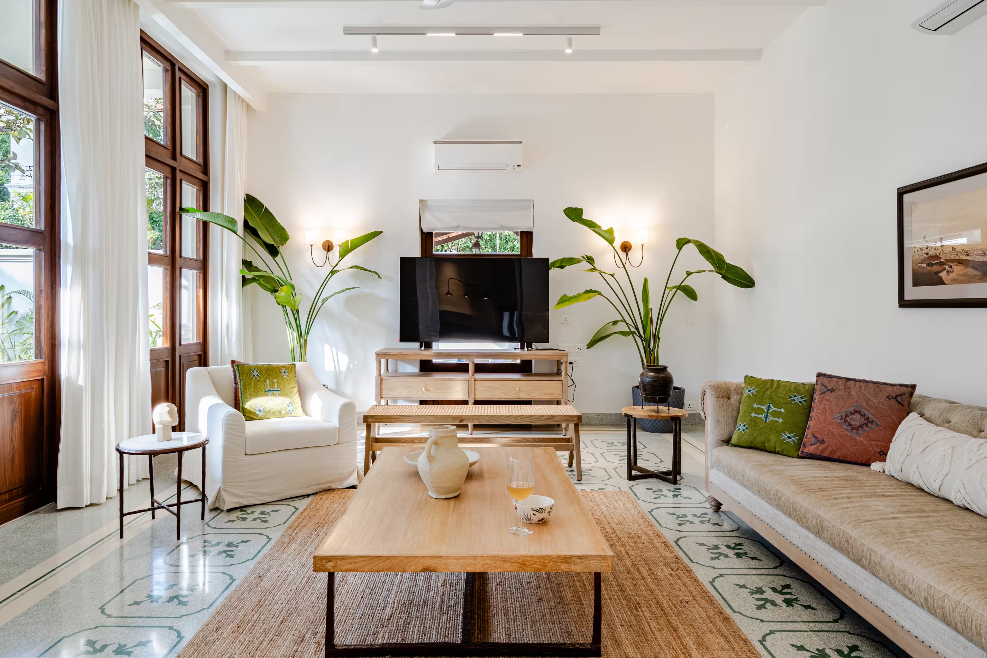 Villa A1 La Morella dining area in Assagao, North Goa