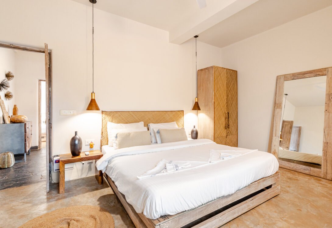 swimming pool villa in Goa Airbnb in Anjuna Goa Villa with private pool in North Goa luxury villa