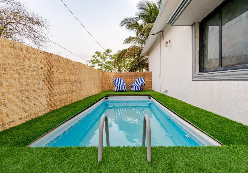 hilltop villa pool
